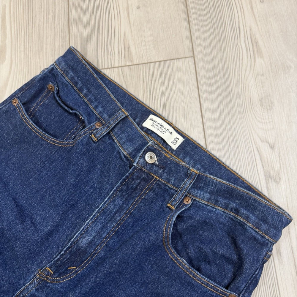 Abercrombie & Fitch The Ankle Straight Ultra High Rise Jeans Size 30 / 10L - Picture 4 of 10
